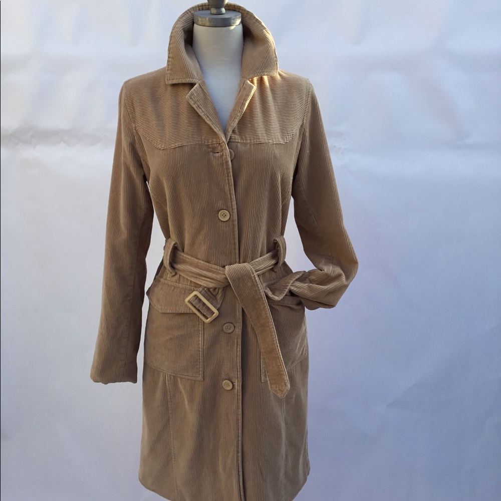 Coat Paris Blues Outwear Corduroy Vintage Beige Midi Jacket Coat